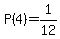 P%284%29=1%2F12
