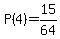 P%284%29=15%2F64