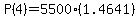 P%284%29+=+5500%281.4641%29