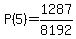 P%285%29=1287%2F8192