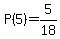 P%285%29=5%2F18