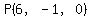 P%286%2C+-1%2C+0%29