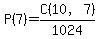 P%287%29=C%2810%2C7%29%2F1024