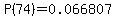 P%2874%29=0.066807
