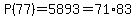 P%2877%29=5893=71%2A83