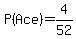 P%28Ace%29=4%2F52