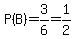 P%28B%29=3%2F6=1%2F2