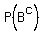 P%28B%5Ec%29