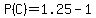 P%28C%29=1.25-1
