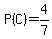 P%28C%29=4%2F7