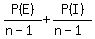 P%28E%29%2F%28n-1%29%2BP%28I%29%2F%28n-1%29