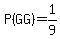 P%28GG%29=1%2F9