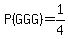 P%28GGG%29=1%2F4