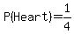 P%28Heart%29=1%2F4