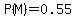 P%28M%29=0.55