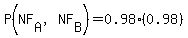 P%28NF%5BA%5D%2CNF%5BB%5D%29=0.98%280.98%29