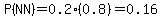 P%28NN%29=0.2%280.8%29=0.16