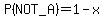 P%28NOT_A%29=1-x