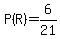 P%28R%29=6%2F21