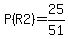 P%28R2%29=25%2F51