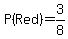 P%28Red%29=3%2F8