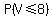 P%28V%3C=8%29