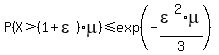 P%28X+%3E+%281%2Bepsilon%29%2Amu%29+%3C=+exp%28-epsilon%5E2%2F3%2Amu%29