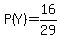 P%28Y%29=16%2F29