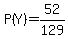 P%28Y%29+=+52%2F129