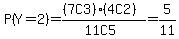 P%28Y+=+2%29+=++%28%287C3%29%284C2%29%29%2F%2811C5%29+=+5%2F11
