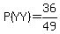 P%28YY%29=36%2F49