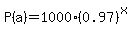 P%28a%29+=+1000%280.97%29%5Ex