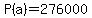 P%28a%29+=+276000