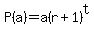 P%28a%29+=+a%28r+%2B+1%29%5Et