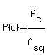 P%28c%29+=+A%5Bc%5D%2FA%5Bsq%5D
