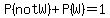 P%28not+W%29%2BP%28W%29=1