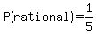 P%28rational%29=1%2F5