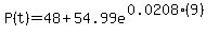 P%28t%29=+++48+%2B+54.99e%5E%280.0208%289%29%29