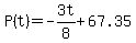 P%28t%29=-3t%2F8%2B67.35
