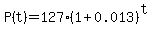P%28t%29=127%281%2B0.013%29%5Et
