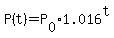 P%28t%29=P%5B0%5D%2A1.016%5Et
