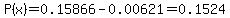 P%28x%29=0.15866-0.00621=0.1524