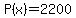 P%28x%29=2200