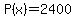 P%28x%29=2400