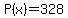 P%28x%29+=328