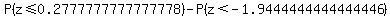 P%28z%3C=0.2777777777777778%29+-P%28z%3C-1.9444444444444446%29