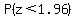 P%28z%3C1.96%29