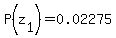 P%28z%5B1%5D%29=0.02275