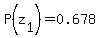 P%28z%5B1%5D%29=0.678
