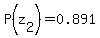 P%28z%5B2%5D%29=0.891